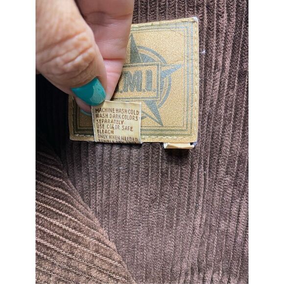 A.M.I. Women's Brown color military Style
Corduroy Jacket Shacket Size S - Picture 6 of 7